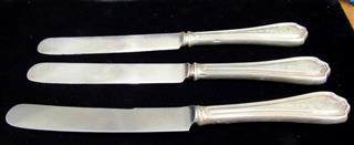 VINTAGE LOT OF 10 STERLING SILVER SERV PCS.  126 GRAMS TOTAL